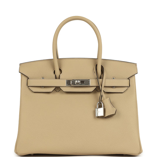 Hermes Birkin 30 Trench Togo Palladium Hardware