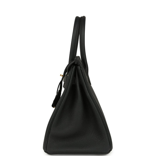 Hermes Birkin 30 Black Togo Gold Hardware