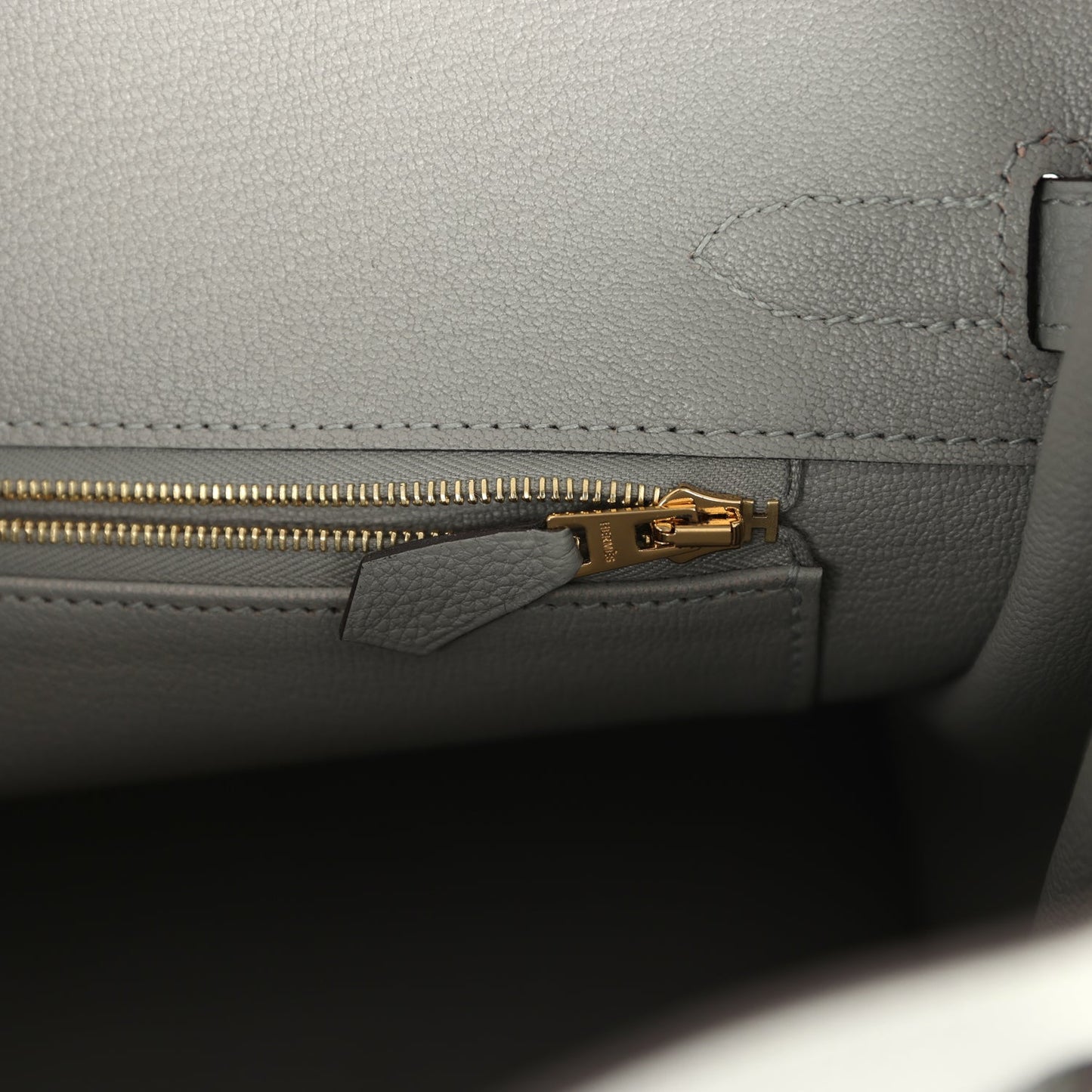 Hermes Birkin 30 Gris Mouette Togo Gold Hardware