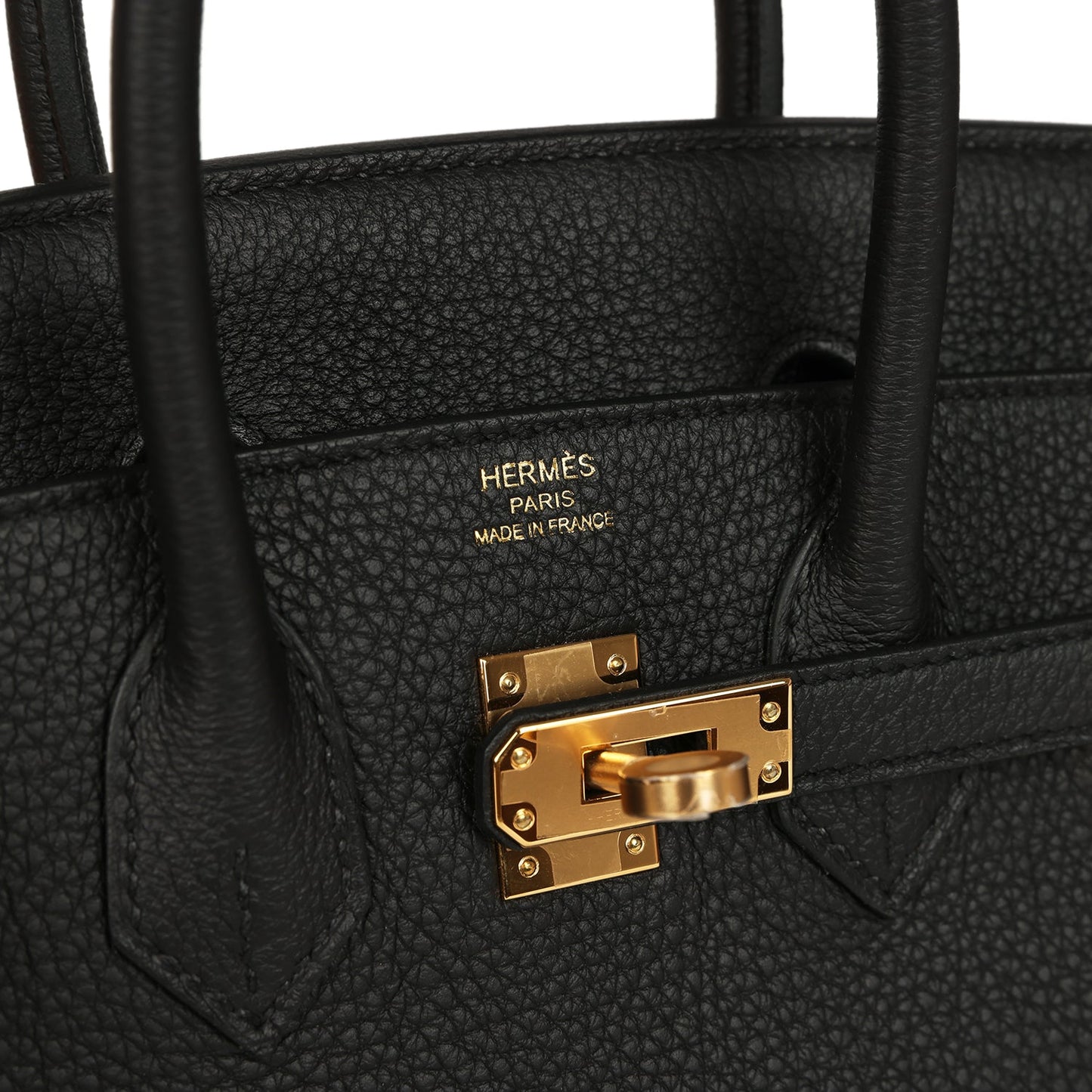 Hermes Birkin 25 Black Togo Gold Hardware