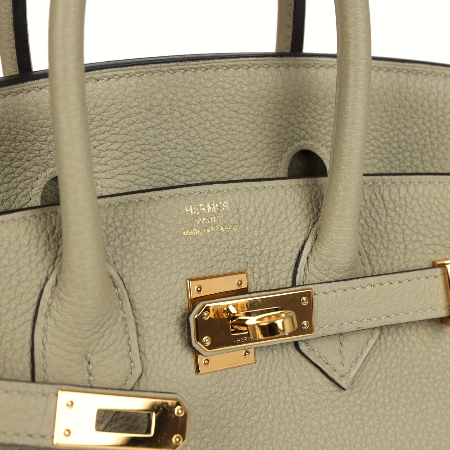 Hermes Birkin 25 Sauge Togo Gold Hardware