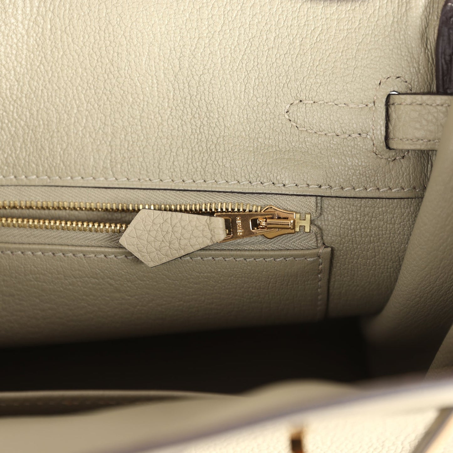 Hermes Birkin 25 Sauge Togo Gold Hardware
