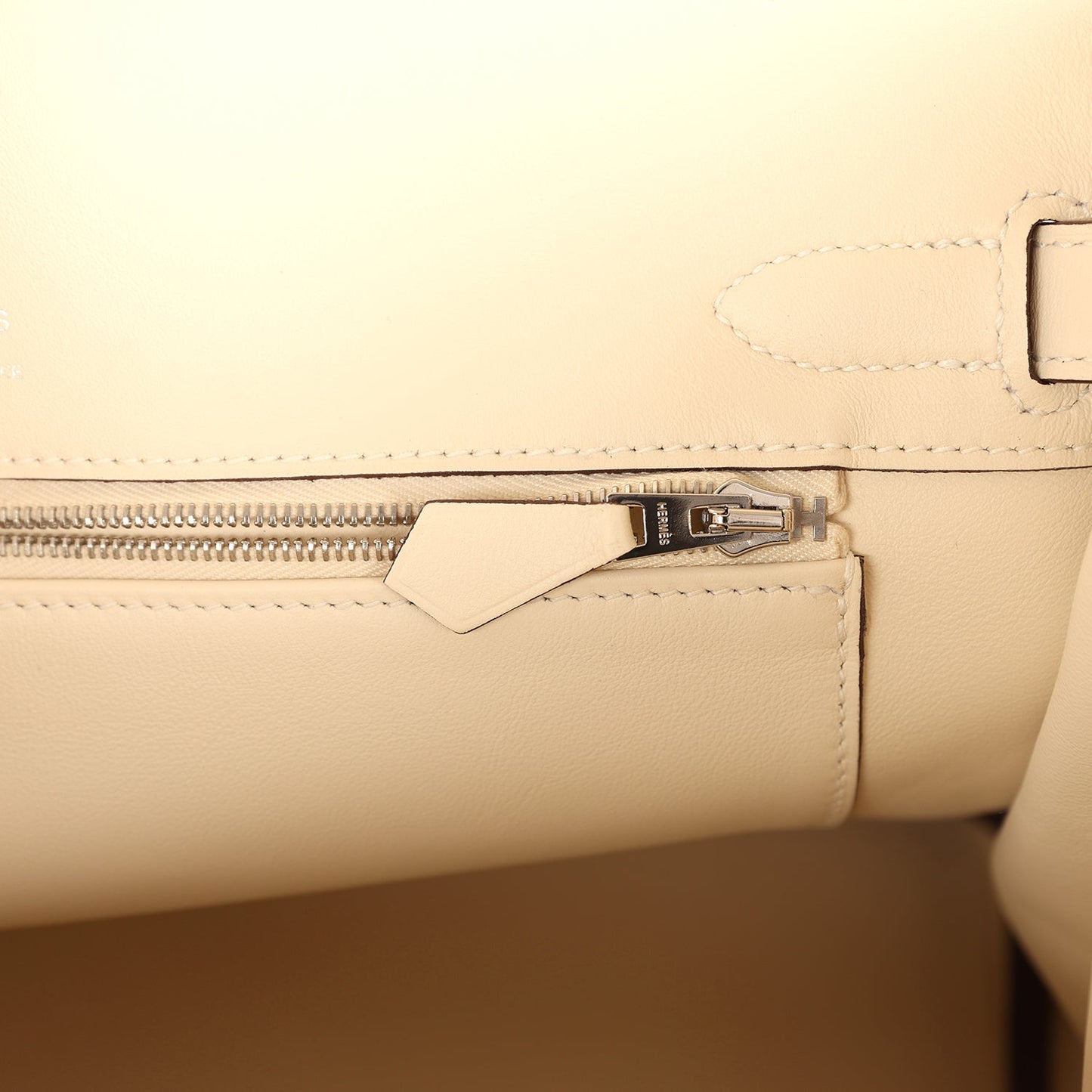 Hermes Birkin 30 Glycine Grizzly and Nata Swift Palladium Hardware
