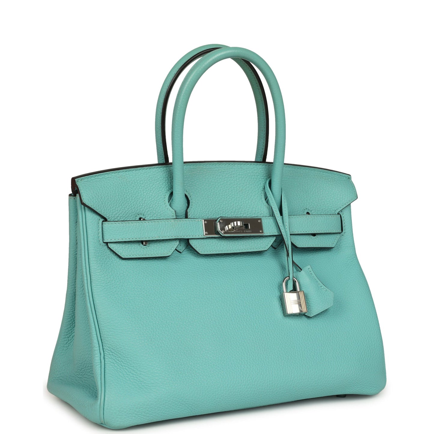 Hermes Birkin 30 Bleu Atoll Togo Palladium Hardware