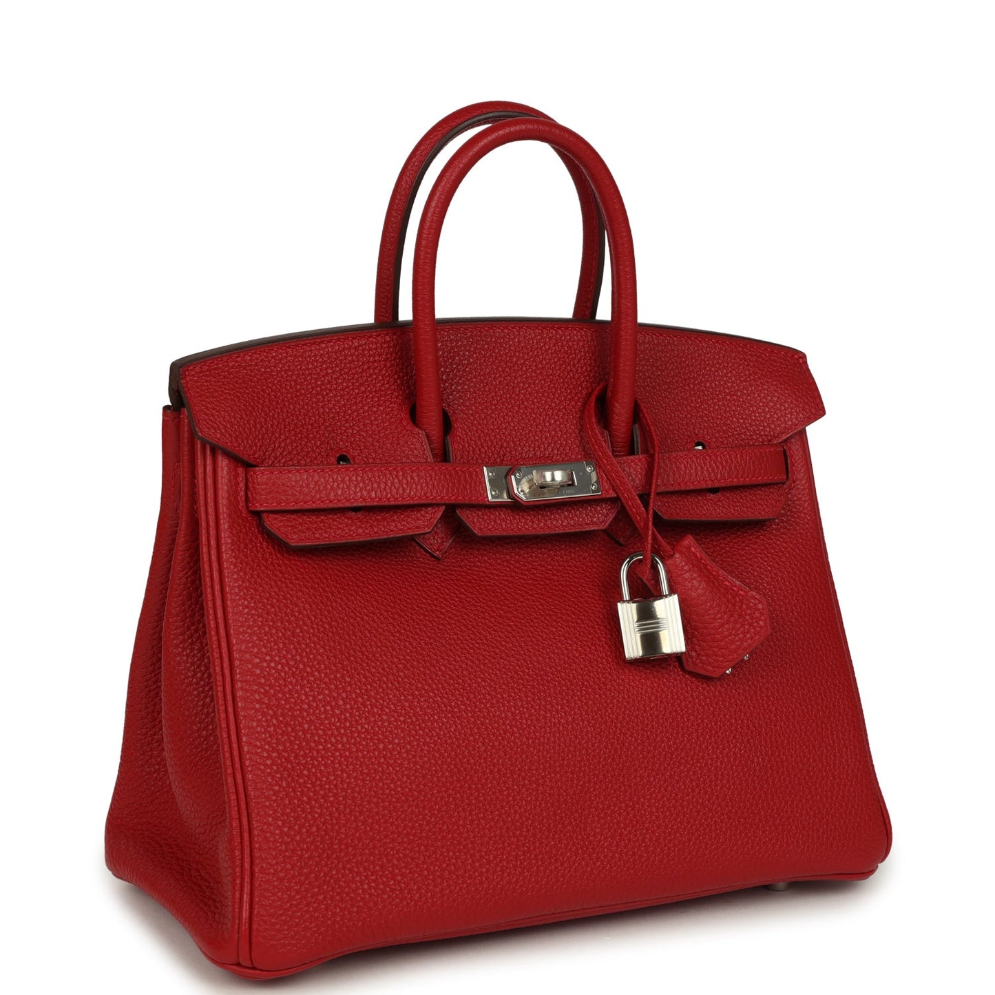 Hermes Birkin 25 Rouge Casaque Togo Palladium Hardware
