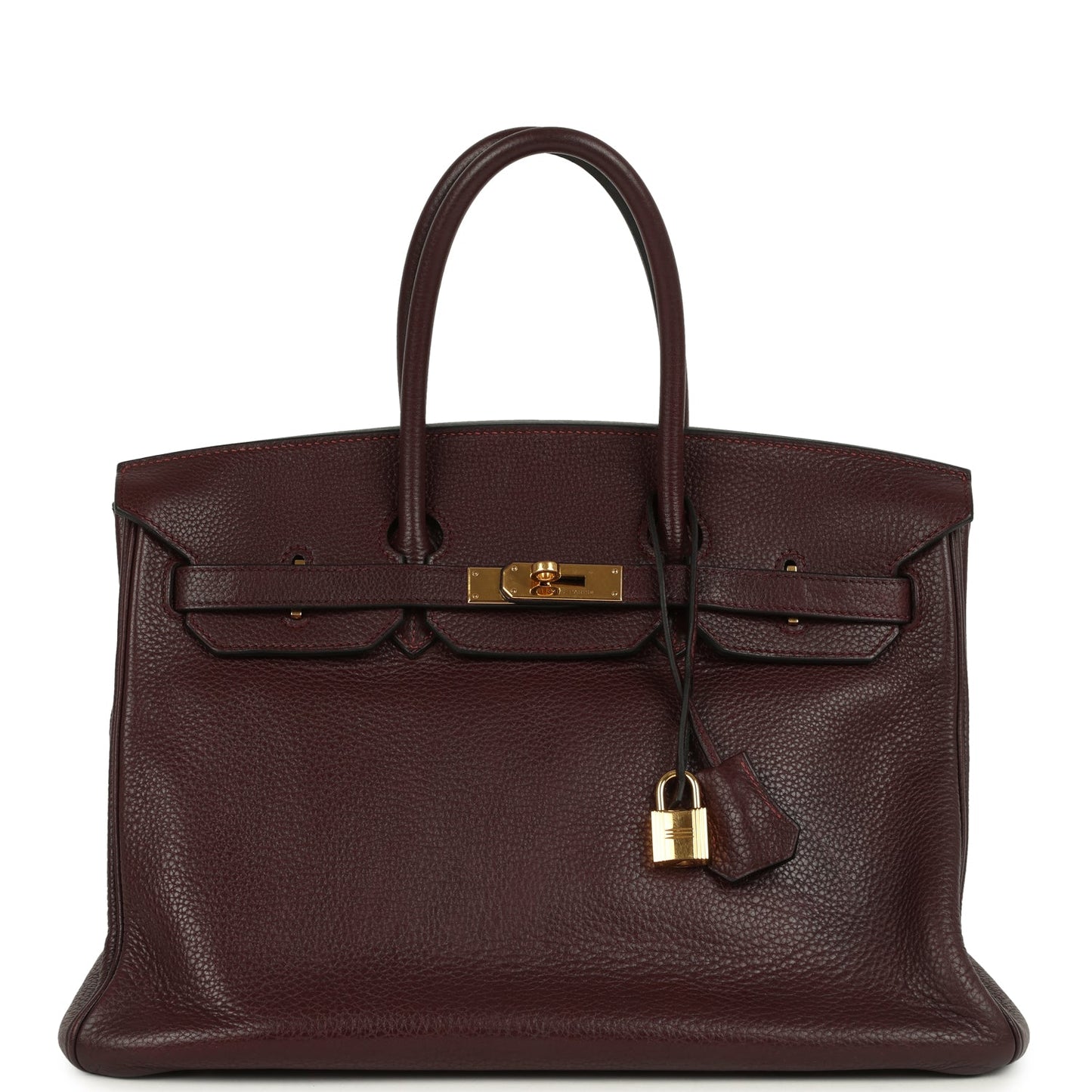 Hermes Birkin 35 Prune Clemence Gold Hardware
