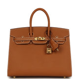Hermes Birkin Sellier 25 Gold Epsom Gold Hardware