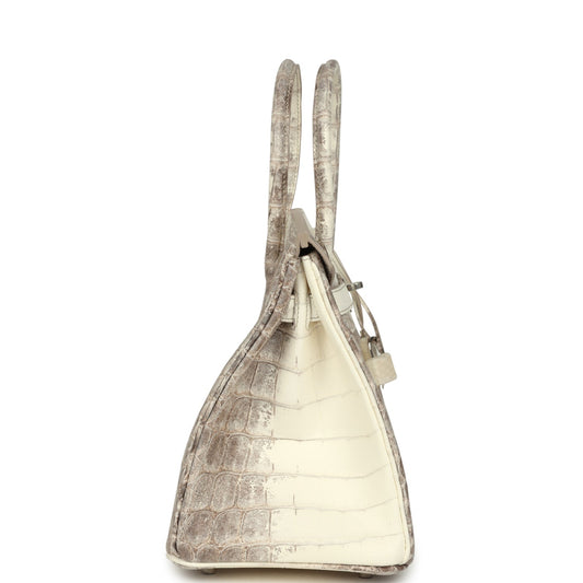 Hermes Birkin 30 Himalaya Niloticus Crocodile Palladium Hardware
