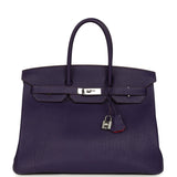 Hermes Special Order (HSS) Birkin 35 Violet Verso Togo Palladium Hardware