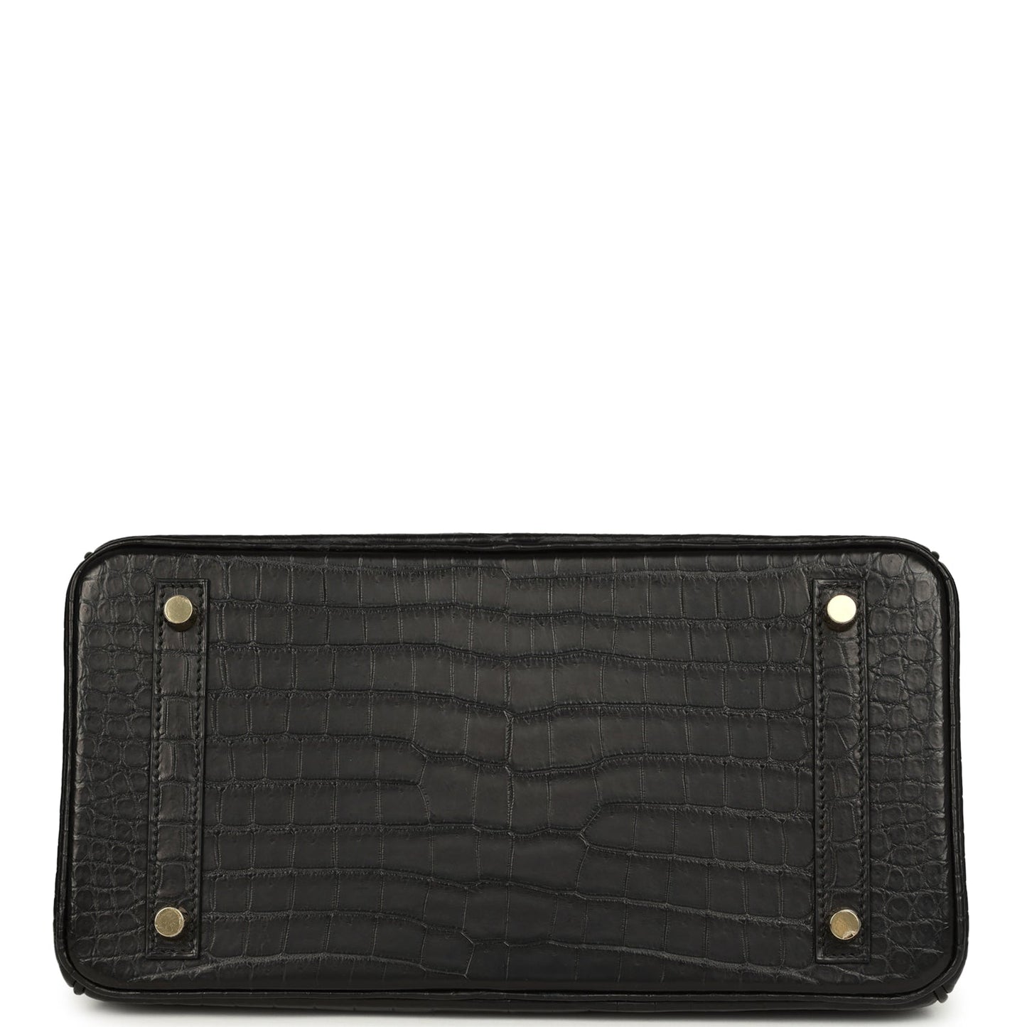 Hermes Birkin 30 Black Matte Porosus Crocodile Gold Hardware