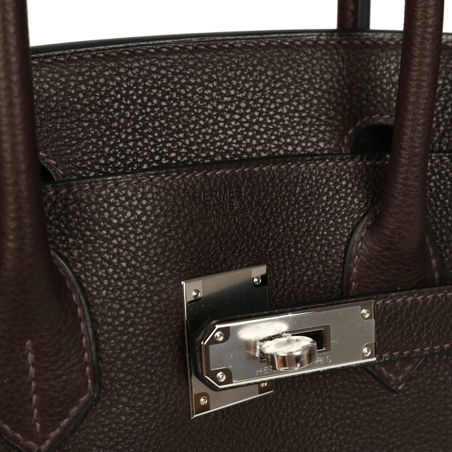Hermes Birkin 30 Ebene Barenia Faubourg Palladium Hardware