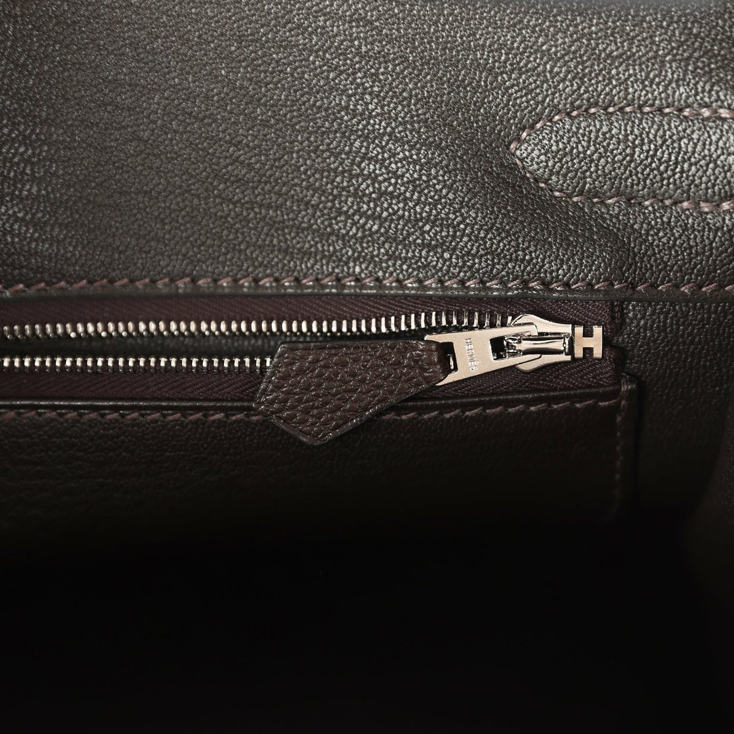 Hermes Birkin 30 Ebene Barenia Faubourg Palladium Hardware