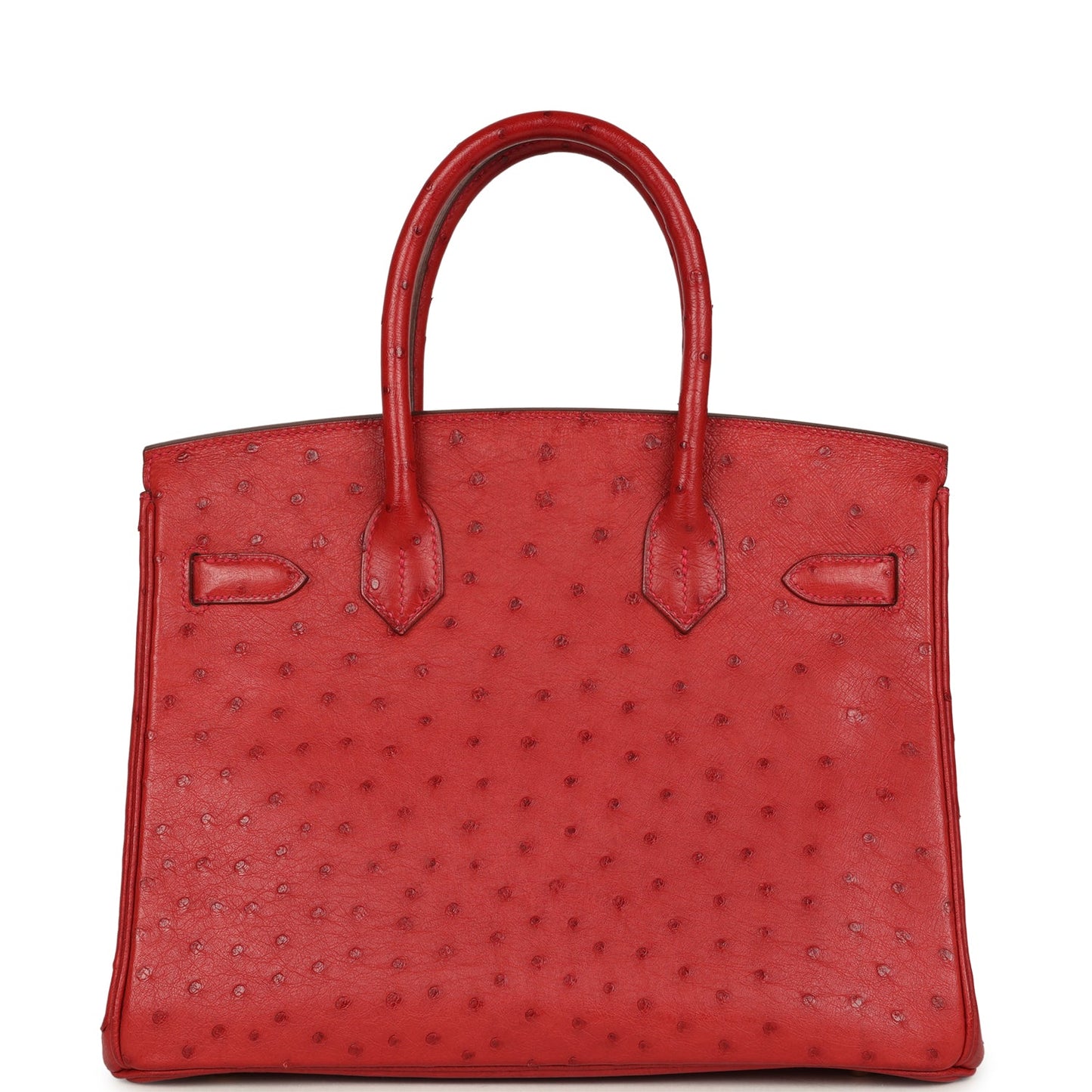 Hermes Birkin 30 Rouge Vif Ostrich Gold Hardware