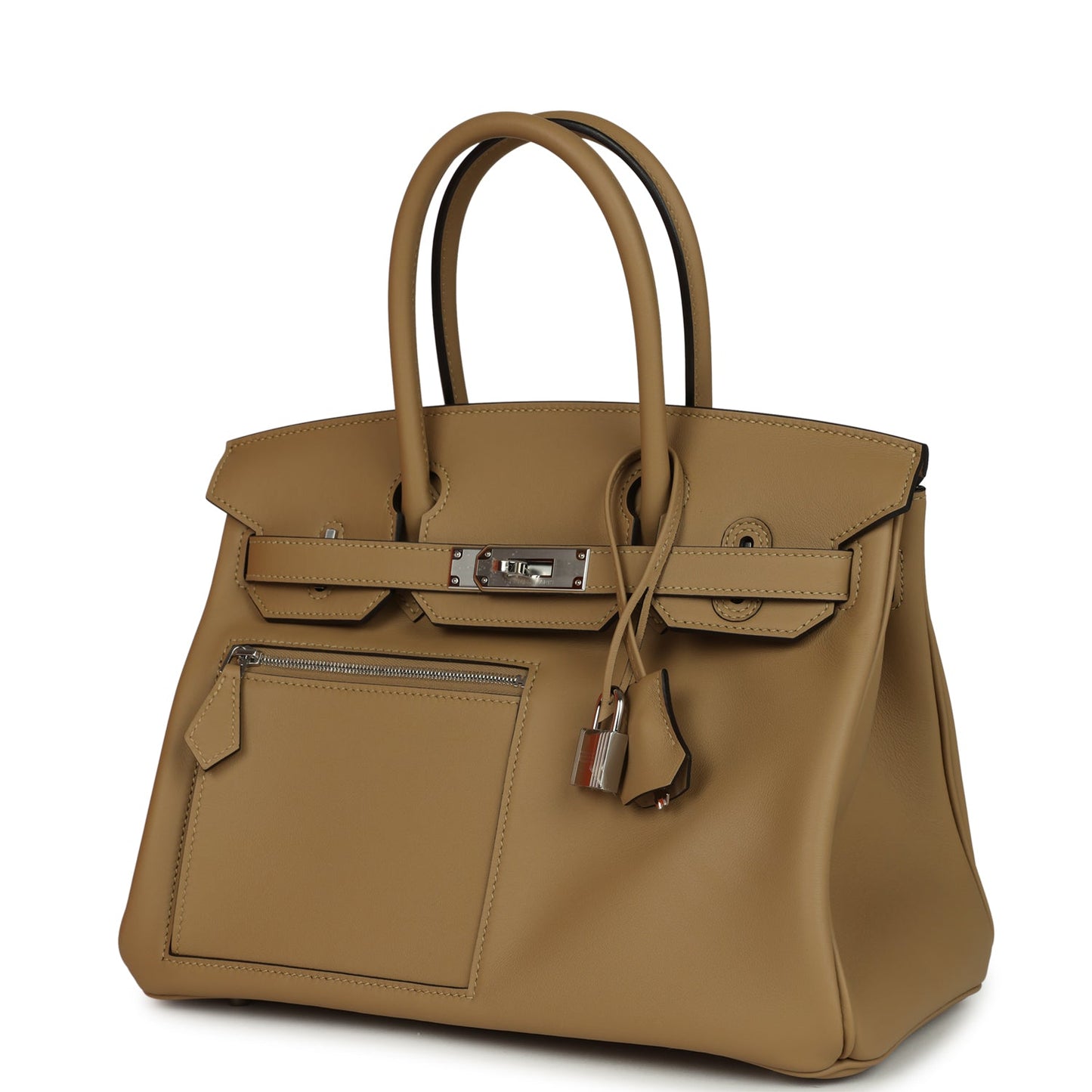 Hermes Colormatic Birkin 30 Poussiere Swift Palladium Hardware