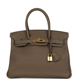 Hermes Birkin 30 Taupe Grey Togo Gold Hardware