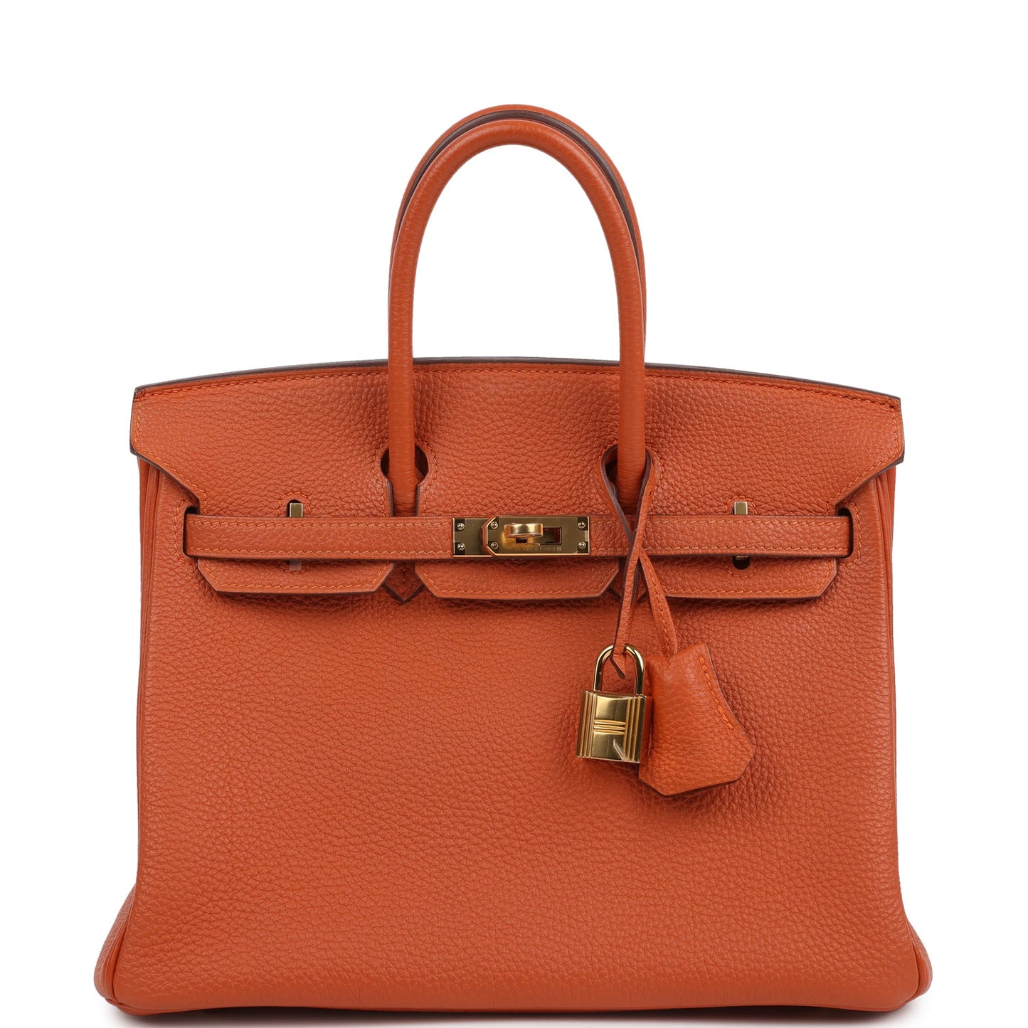 Hermes Birkin 25 Orange Togo Gold Hardware