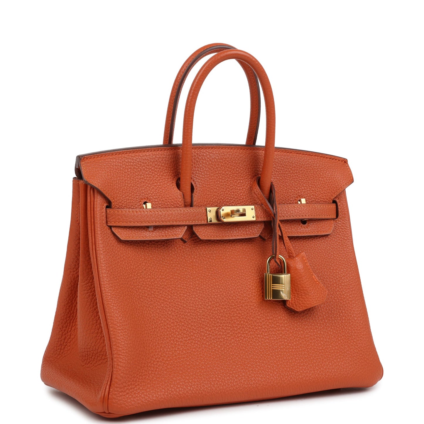 Hermes Birkin 25 Orange Togo Gold Hardware