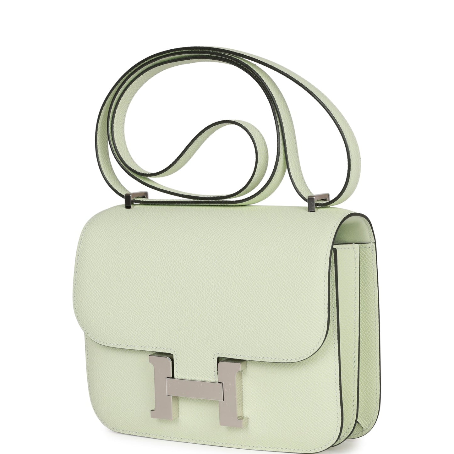 Luxury Hermes Constance 1-18 Vert Fizz Epsom Palladium Hardware