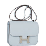 Luxury Hermes Constance 18 Bleu Brume Chevre Palladium Hardware