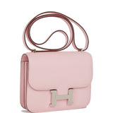 Luxury Hermes Constance 18 Rose Sakura Swift Palladium Hardware