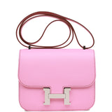 Hermes Constance 18 Bubblegum Epsom Palladium Hardware