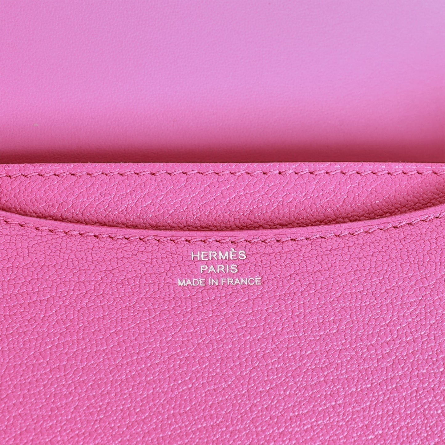 Luxury Hermes Constance 18 Magnolia Evercolor Palladium Hardware