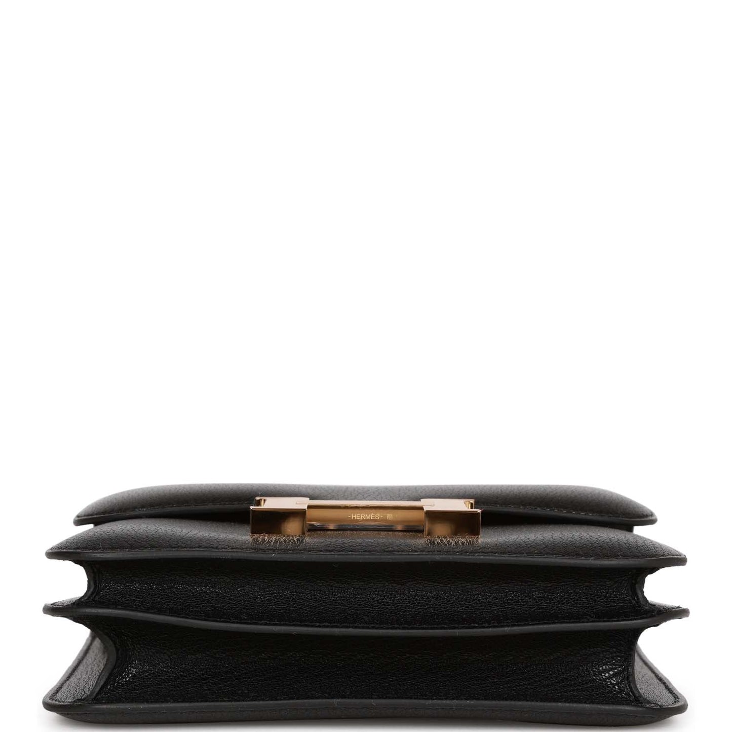 Luxury Hermes Constance 1-18 Black Chevre Gold Hardware