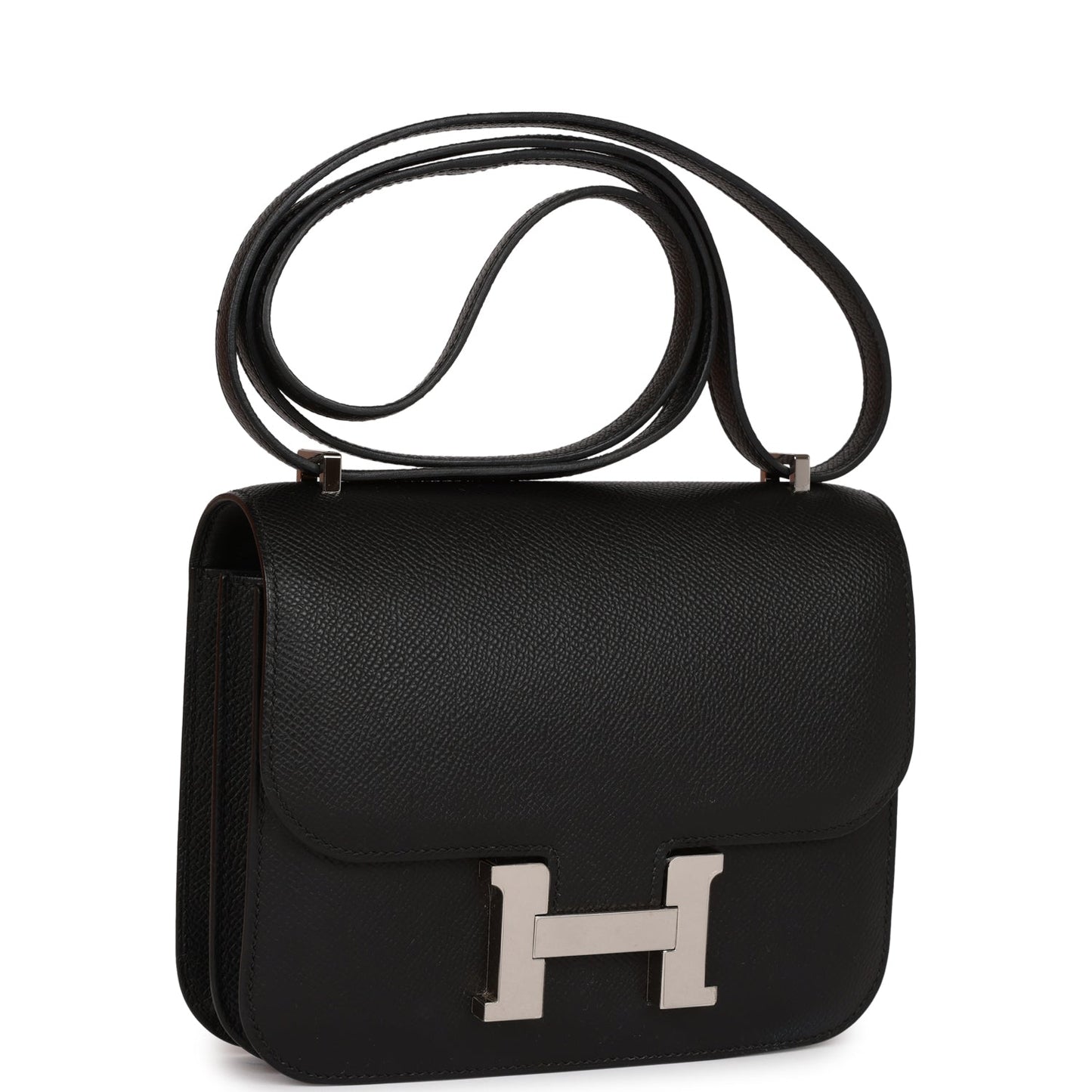 Luxury Hermes Constance 18 Black Epsom Palladium Hardware