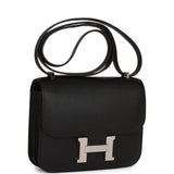 Luxury Hermes Constance 18 Black Epsom Palladium Hardware