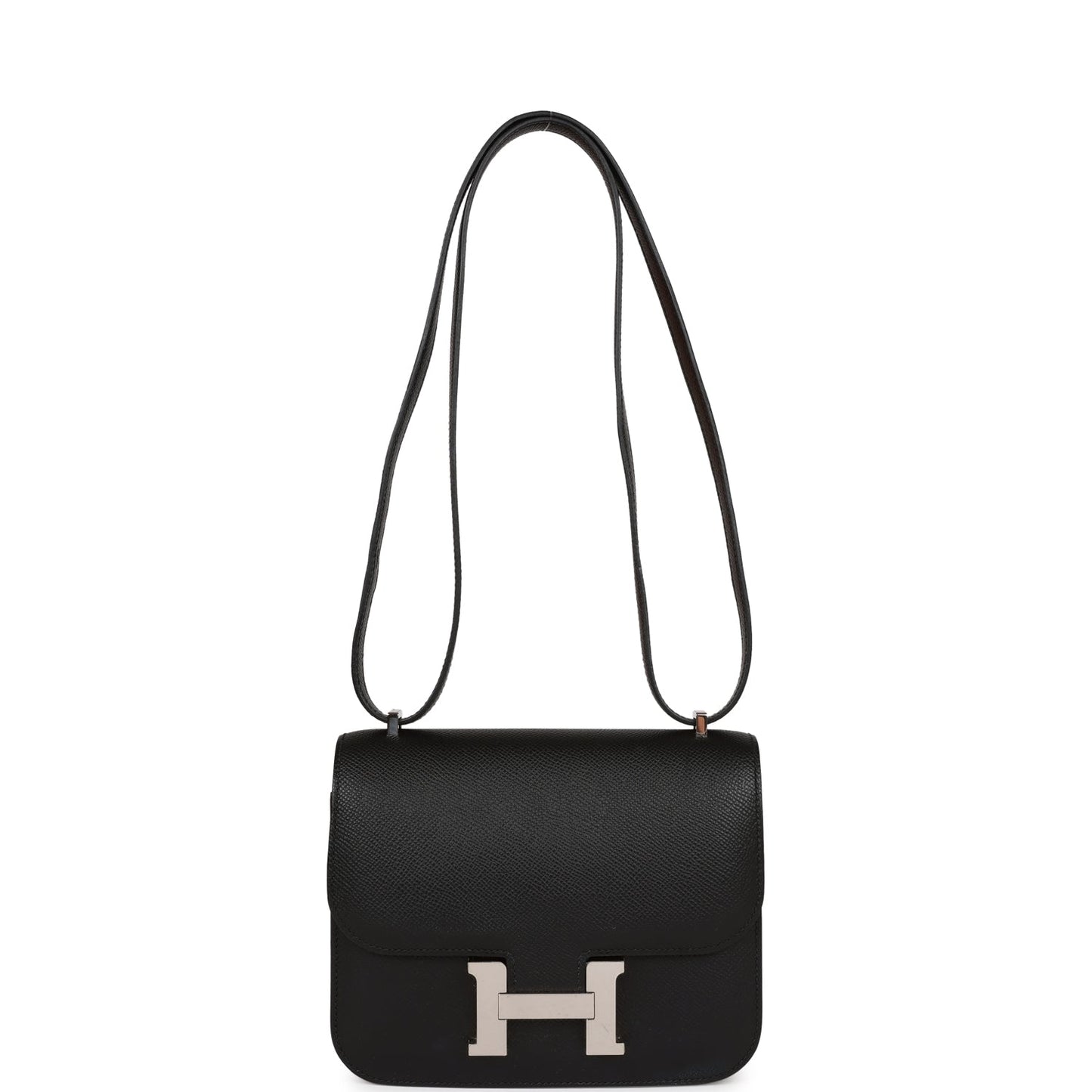 Luxury Hermes Constance 18 Black Epsom Palladium Hardware