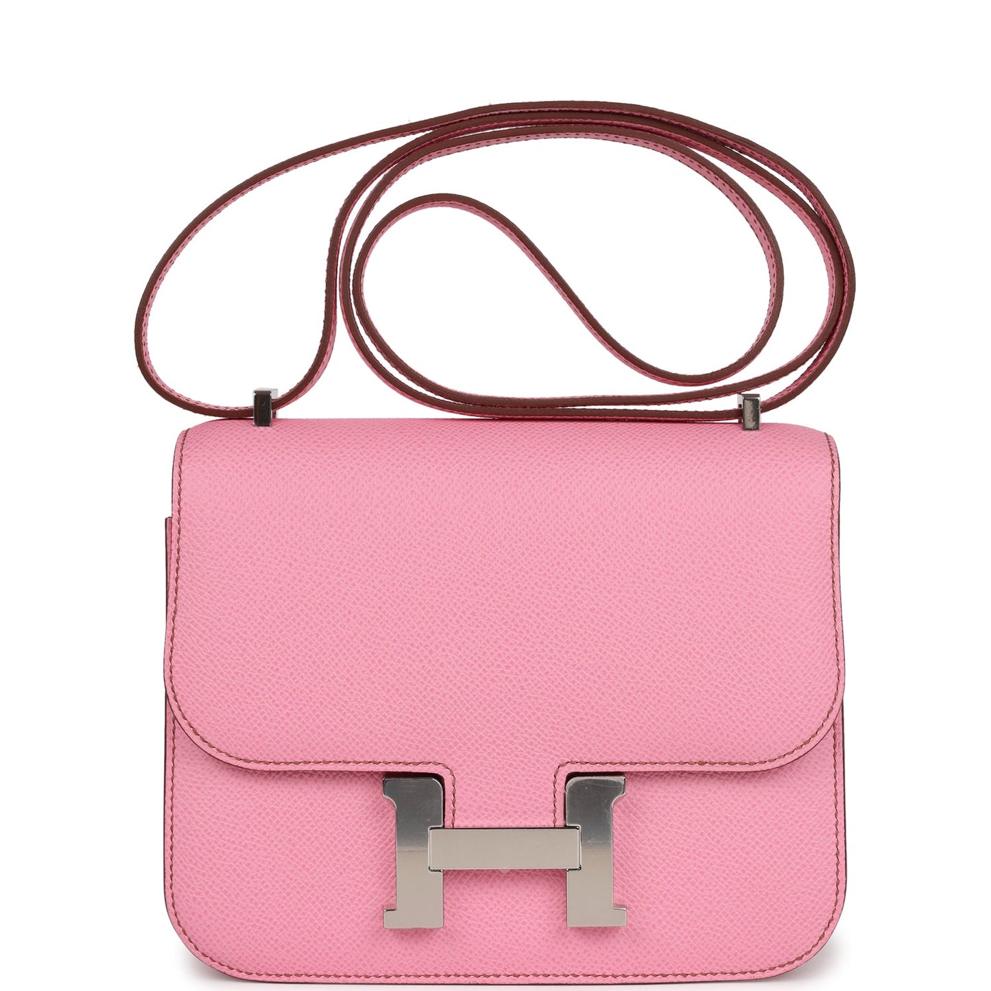 Hermes Constance 18 Bubblegum Epsom Palladium Hardware