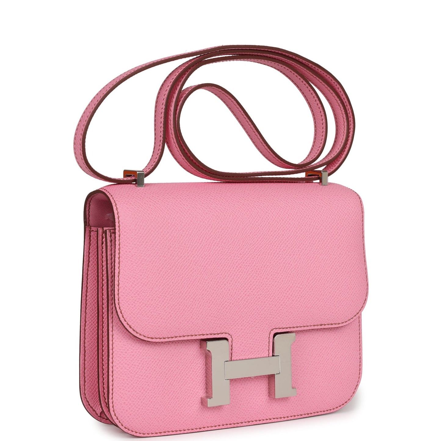 Hermes Constance 18 Bubblegum Epsom Palladium Hardware
