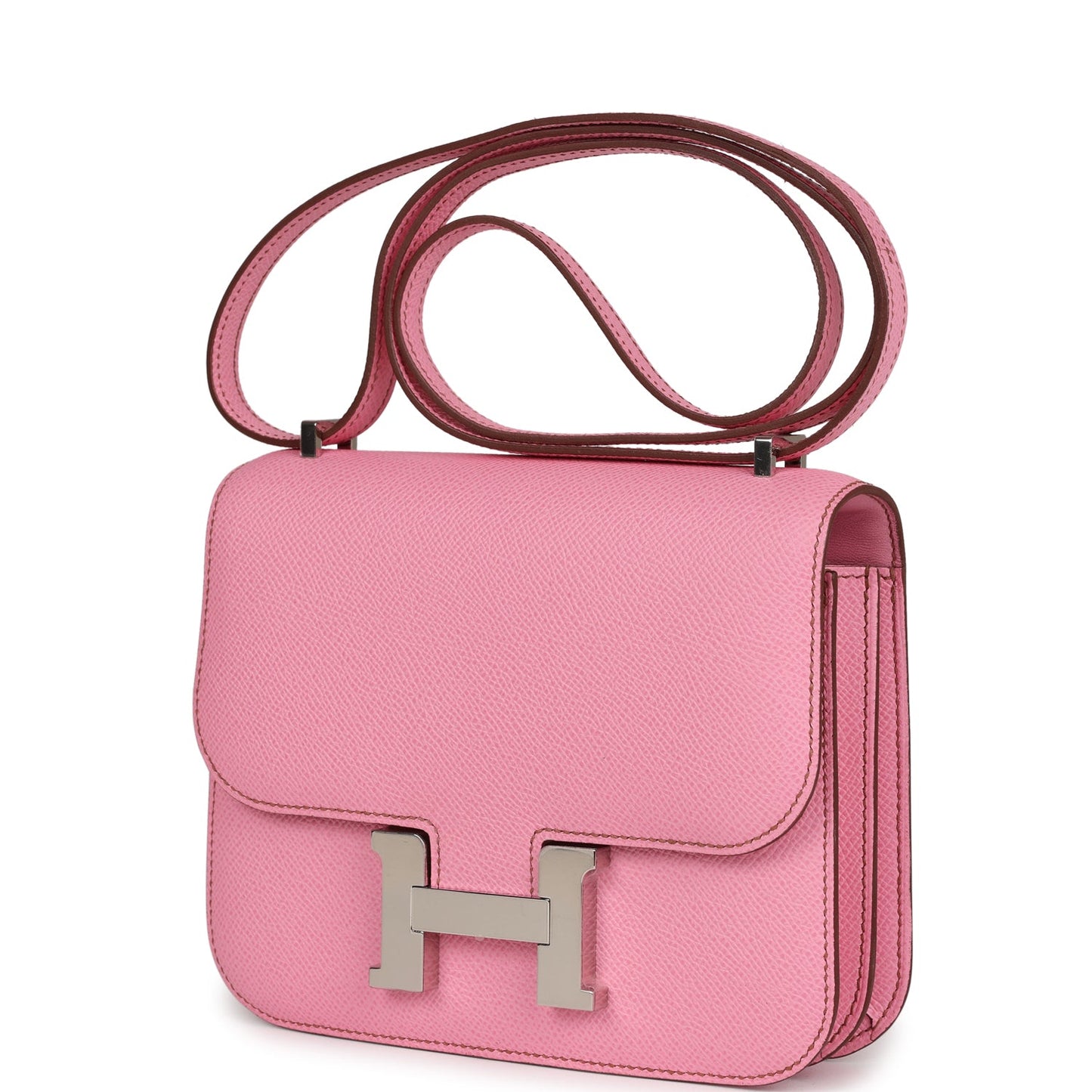 Hermes Constance 18 Bubblegum Epsom Palladium Hardware