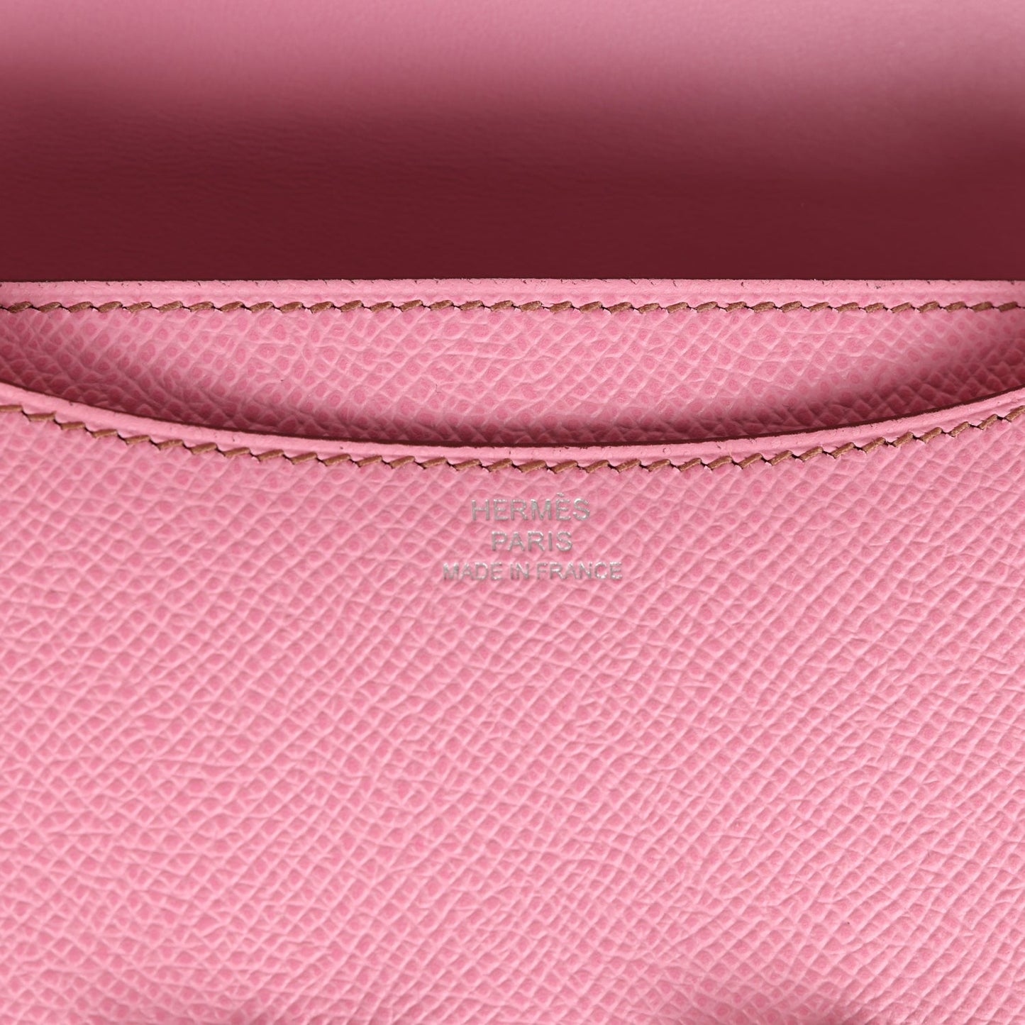 Hermes Constance 18 Bubblegum Epsom Palladium Hardware