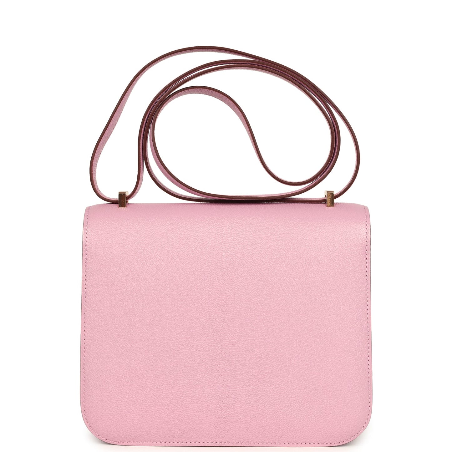 Hermes Constance 18 Mauve Sylvestre Chevre Rose Gold Hardware