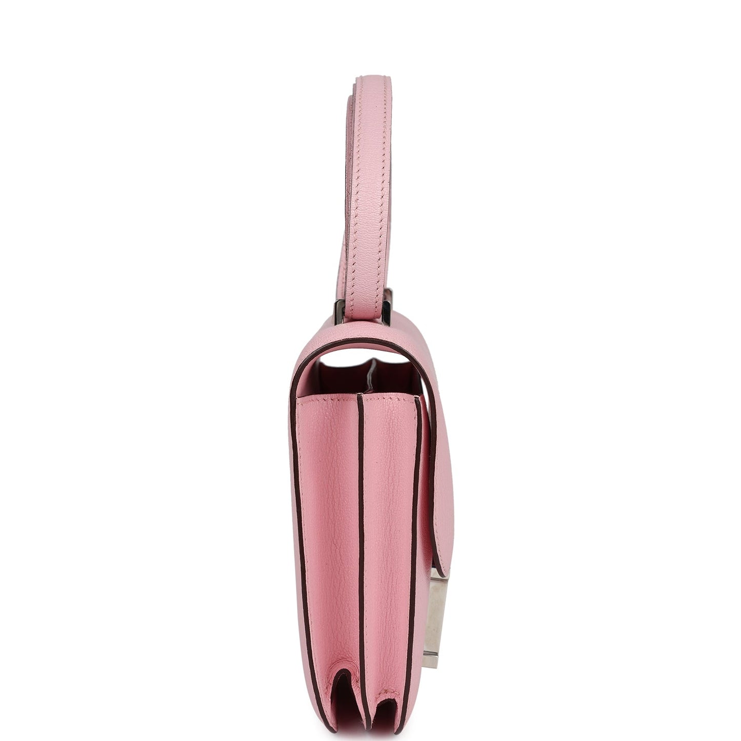 Pre-owned Hermes Constance 18 Rose Sakura Chevre Palladium Hardware