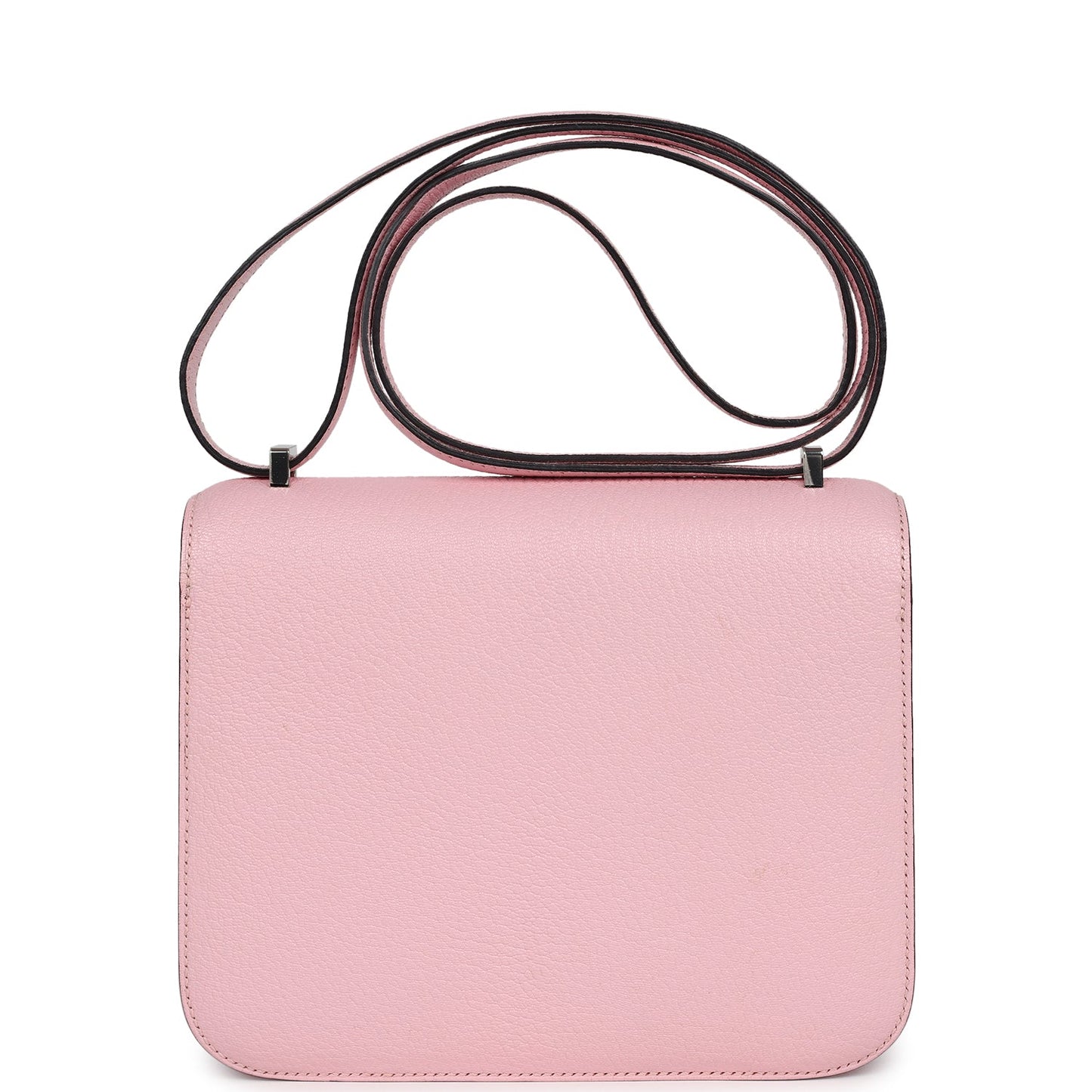 Pre-owned Hermes Constance 18 Rose Sakura Chevre Palladium Hardware
