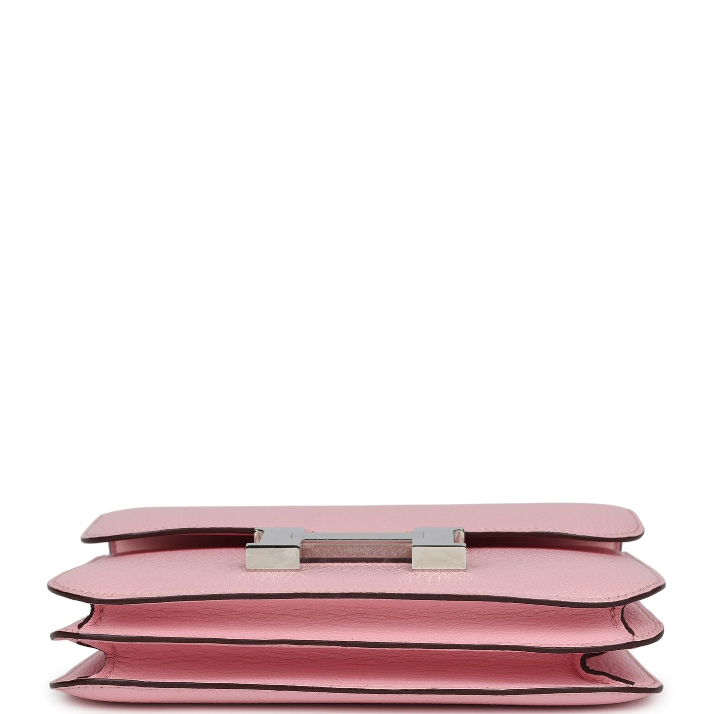 Pre-owned Hermes Constance 18 Rose Sakura Chevre Palladium Hardware