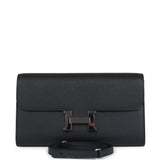 Hermes Constance Wallet To Go Black Epsom Palladium Hardware