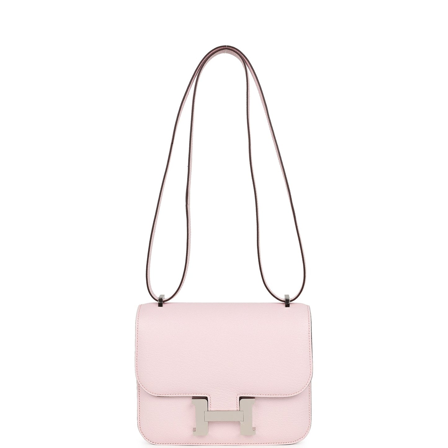 Hermes Constance 18 Rose Darling Chevre Mysore Palladium Hardware