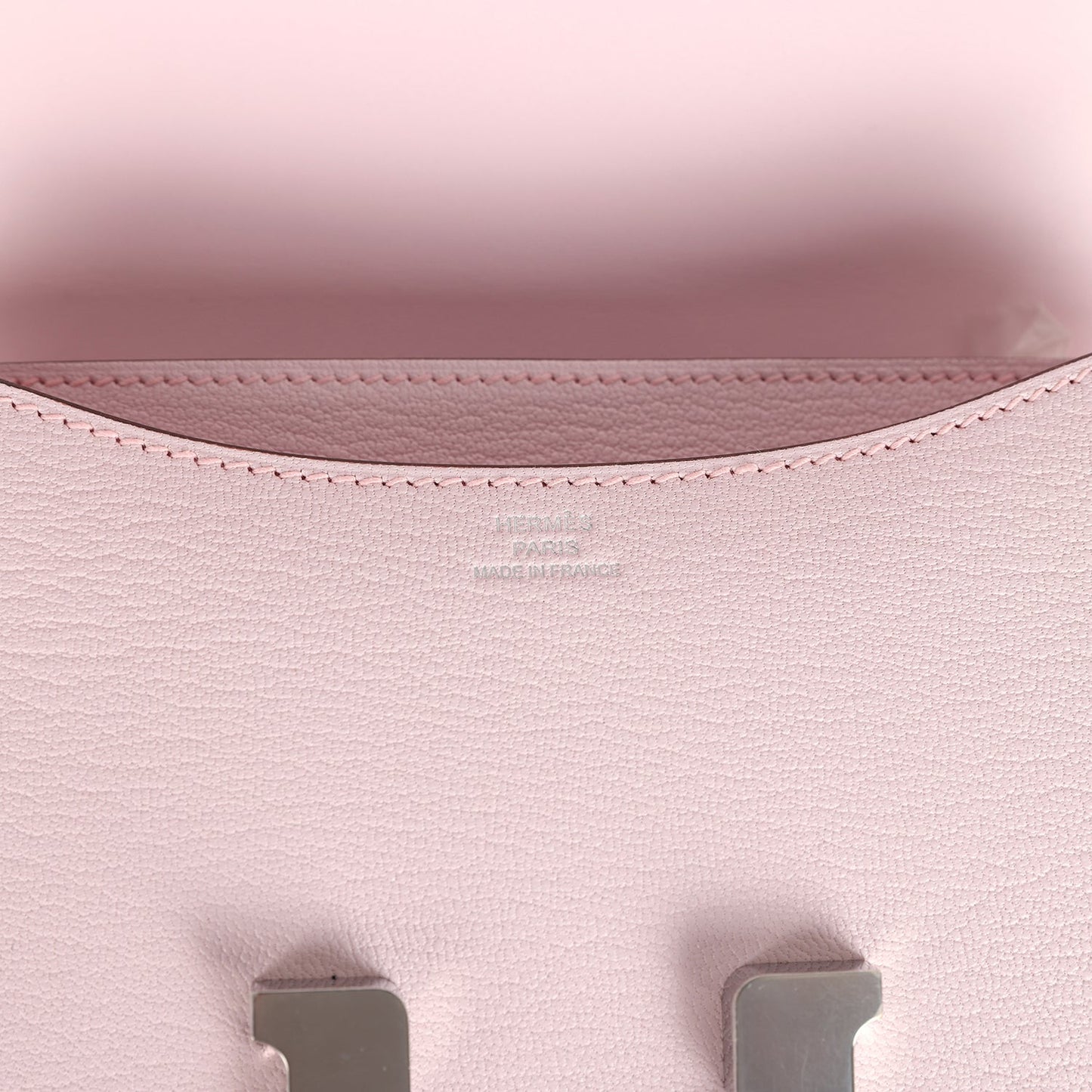 Hermes Constance 18 Rose Darling Chevre Mysore Palladium Hardware