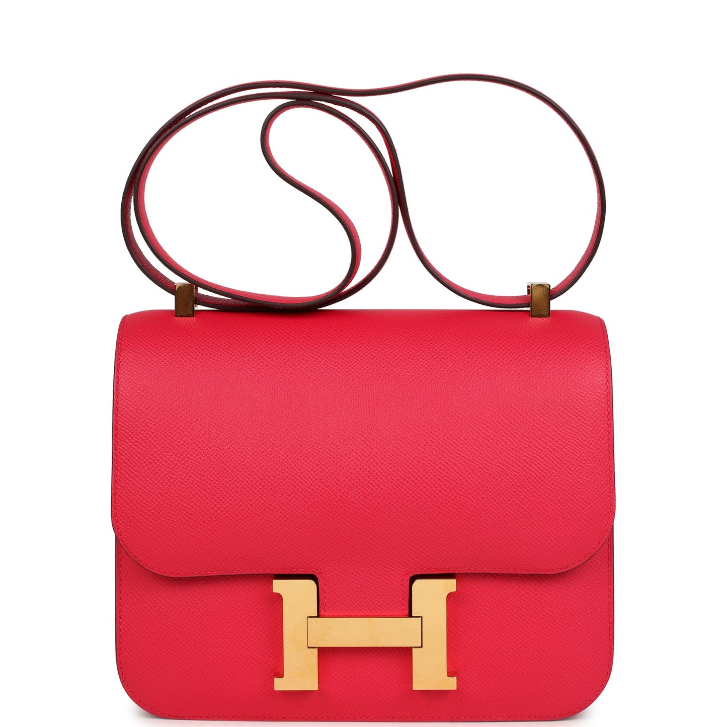 Hermes Constance 24 Rose Extreme Epsom Gold Hardware