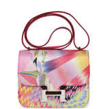 Hermes Constance 18 "Marble Silk" Rose Mexico Swift Palladium Hardware