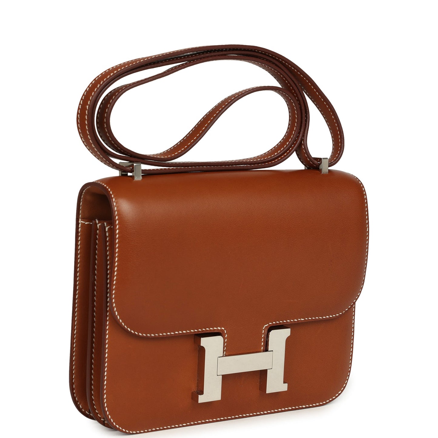 Hermes Constance 18 Fauve Barenia Palladium Hardware