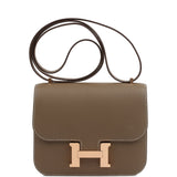 Hermes Constance 18 Etoupe Epsom Rose Gold Hardware