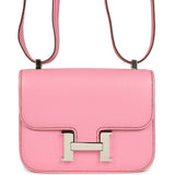 Hermes Micro Constance 14 Bubblegum Epsom Palladium Hardware