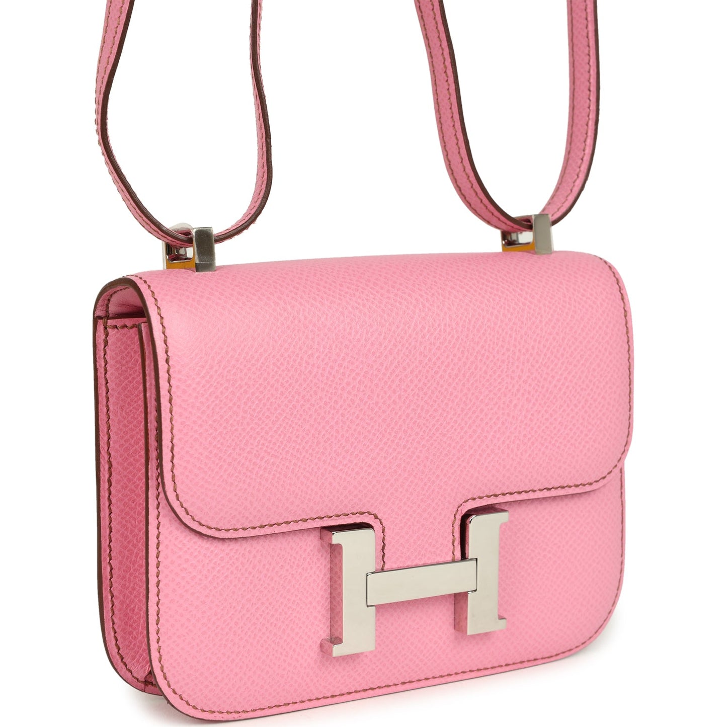 Hermes Micro Constance 14 Bubblegum Epsom Palladium Hardware