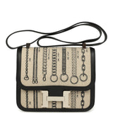 Hermes Constance 24 Toile De Camp Déchaînée and Black Swift Palladium Hardware