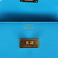 Hermes Kelly Pocket Slim Wallet Bleu Frida Chevre Gold Hardware