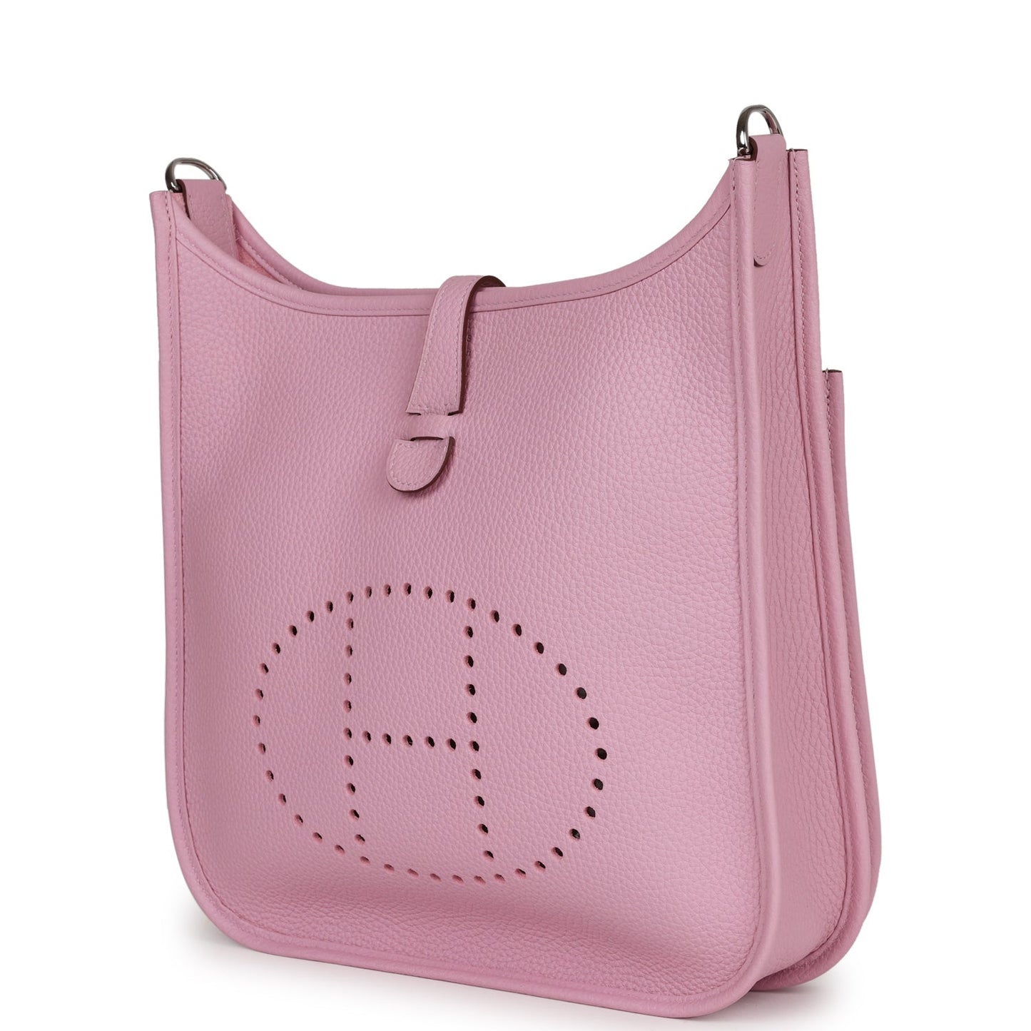 Hermes Evelyne III PM Mauve Sylvestre Clemence Palladium Hardware